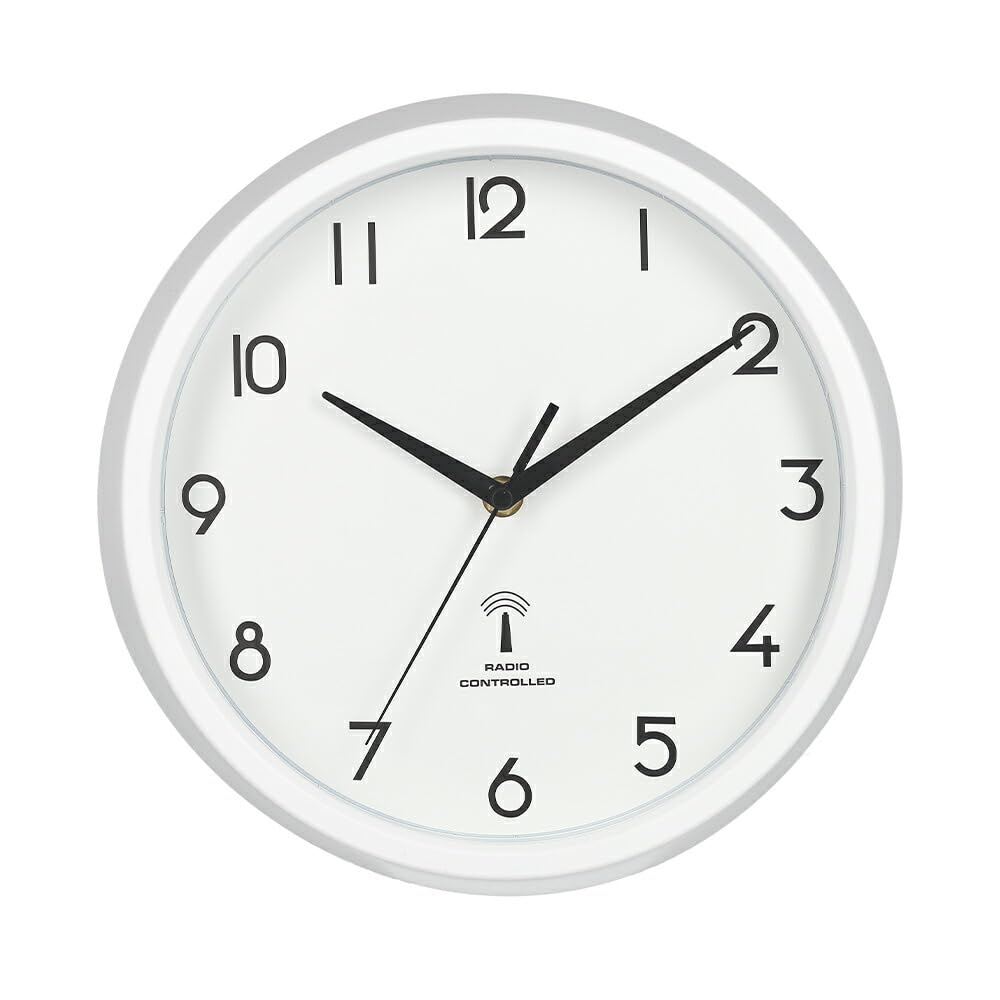 プロペラ型掛け時計 Amazon.co.jp: 電波 掛け時計 直径27cm カペラ 北欧テイスト 電池式 不